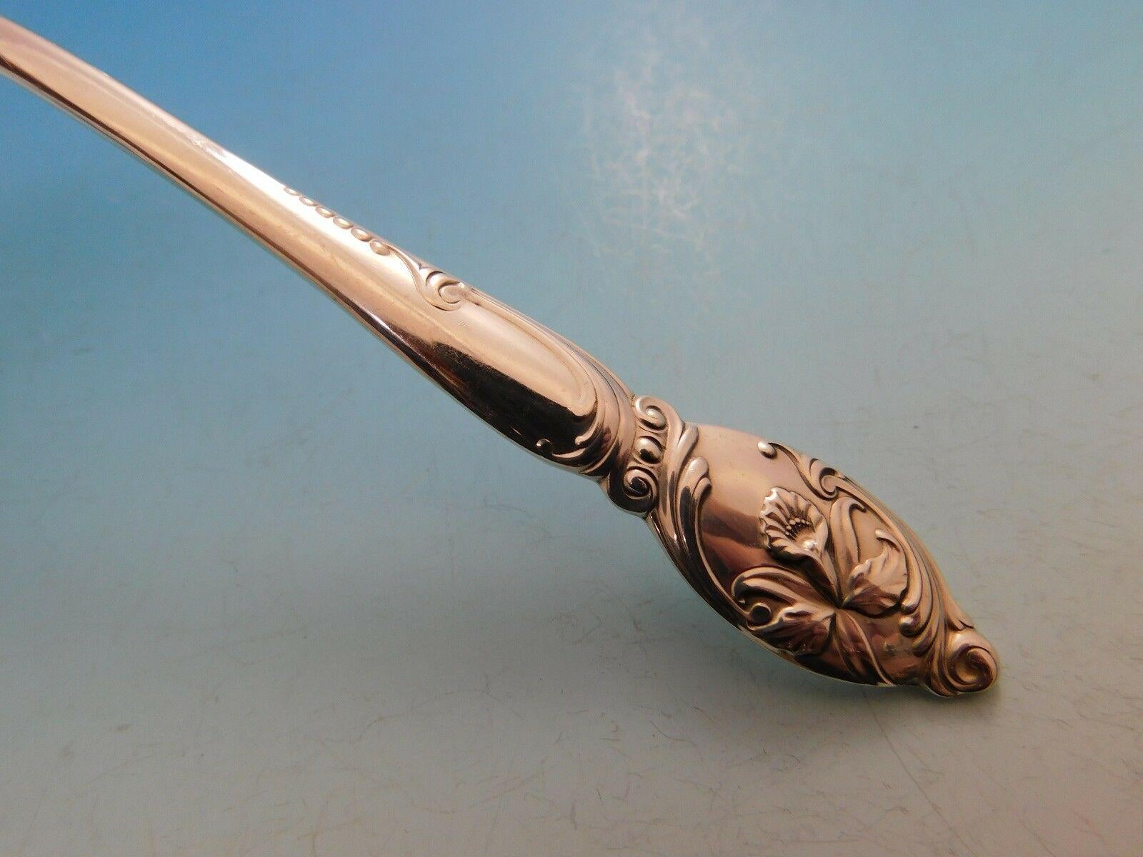 Juego de Cubiertos de Plata de Ley Orquídea Encantadora de Westmorland Servicio 32 Piezas siglo XX en venta