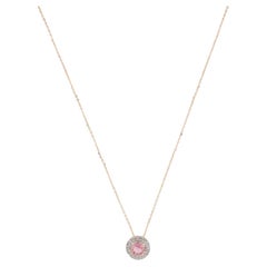 14K Tourmaline & Diamond Pendant Necklace: Elegant Statement Piece, Timeless