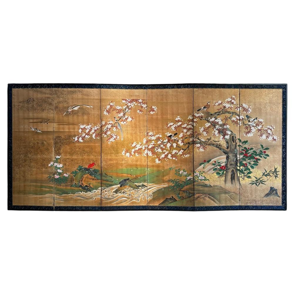 Enchanting 'Seasons' Edo Screen