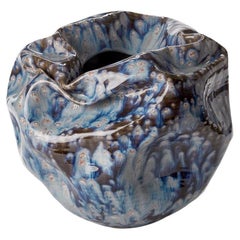 Forme fermée en bleu Galactique n° 111, sculpture de Nicholas Arroyave-Portela