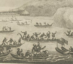 Encounters at Dawn: The Standoff at Tahiti with Captain Wallis Engraved, 1801