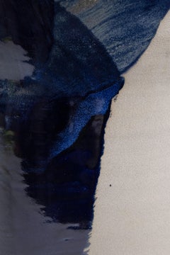 Encre 01 Glazed Stoneware Stool by Pascale Girardin