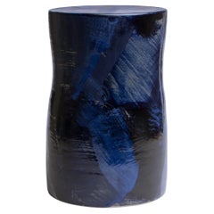 Taburete de gres esmaltado Encre 02 de Pascale Girardin