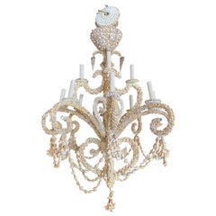 Encrusted Seashell Shell Palm Beach 12-Light Chandelier