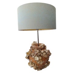 Encrusted Terracota Octopus pot lamp