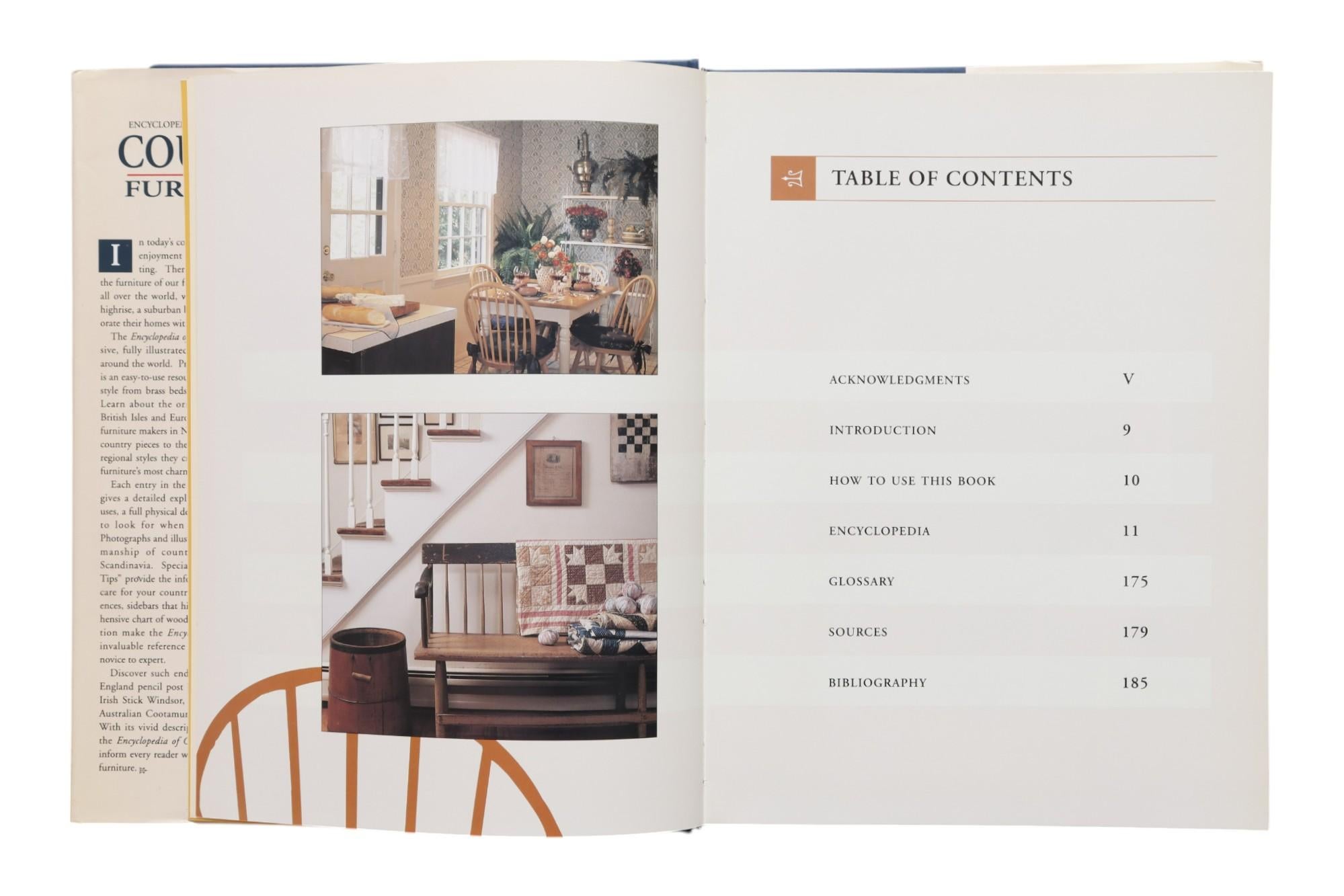 Country Encyclopédie du mobilier de campagne en vente
