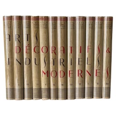 Antique Encyclopedie Des Arts Décoratifs Et Industriels Modernes, Complete in 12 Volumes