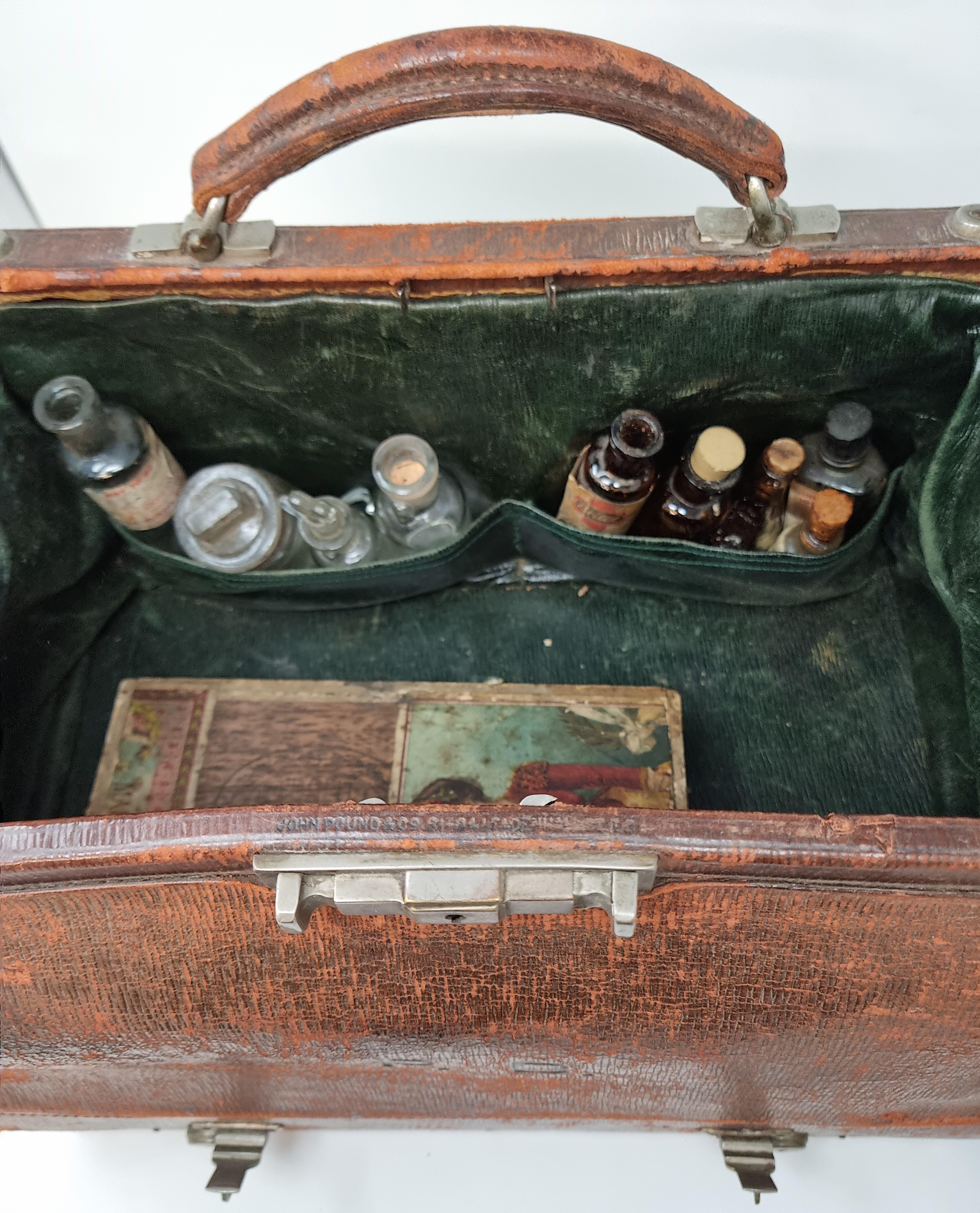 Leather End 18th Century Suitcase