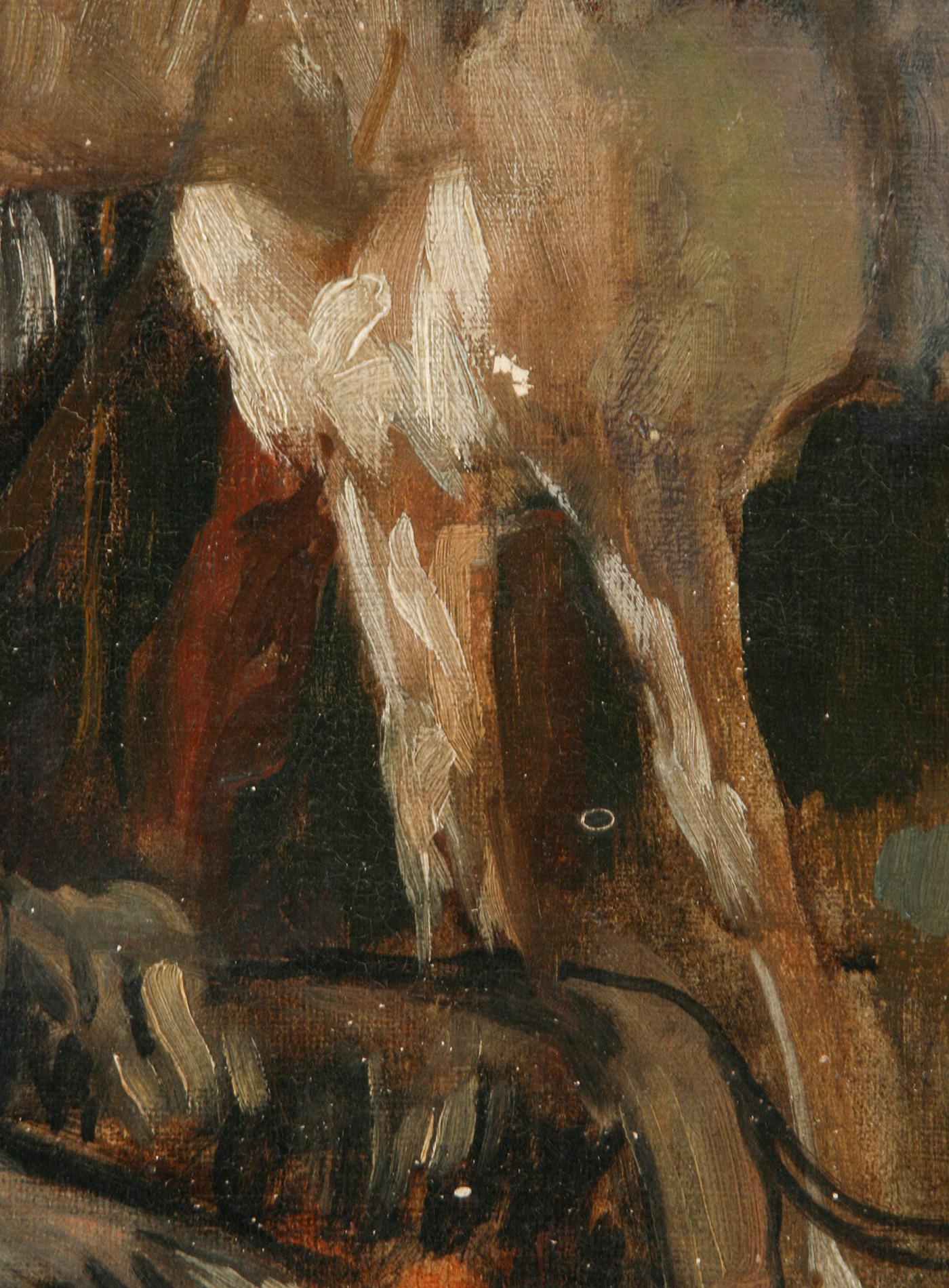 Fin du 19ème siècle Peinture à l'huile Scène de chasse Herman Emil Pohle en vente 6