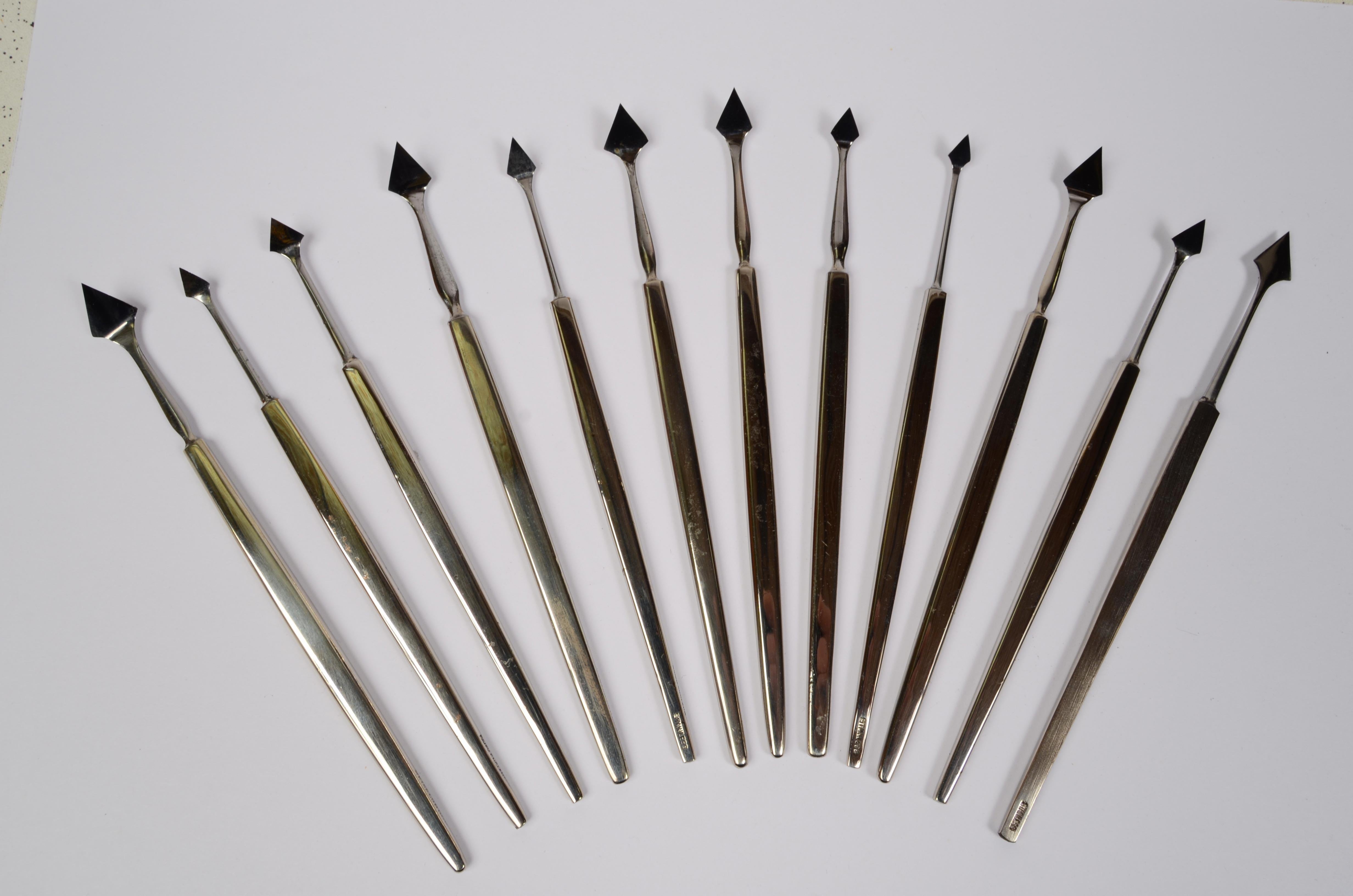End 19th Century Ophthalmic Steel Surgery kitJ. Weiss & Son and Dixey England For Sale 4
