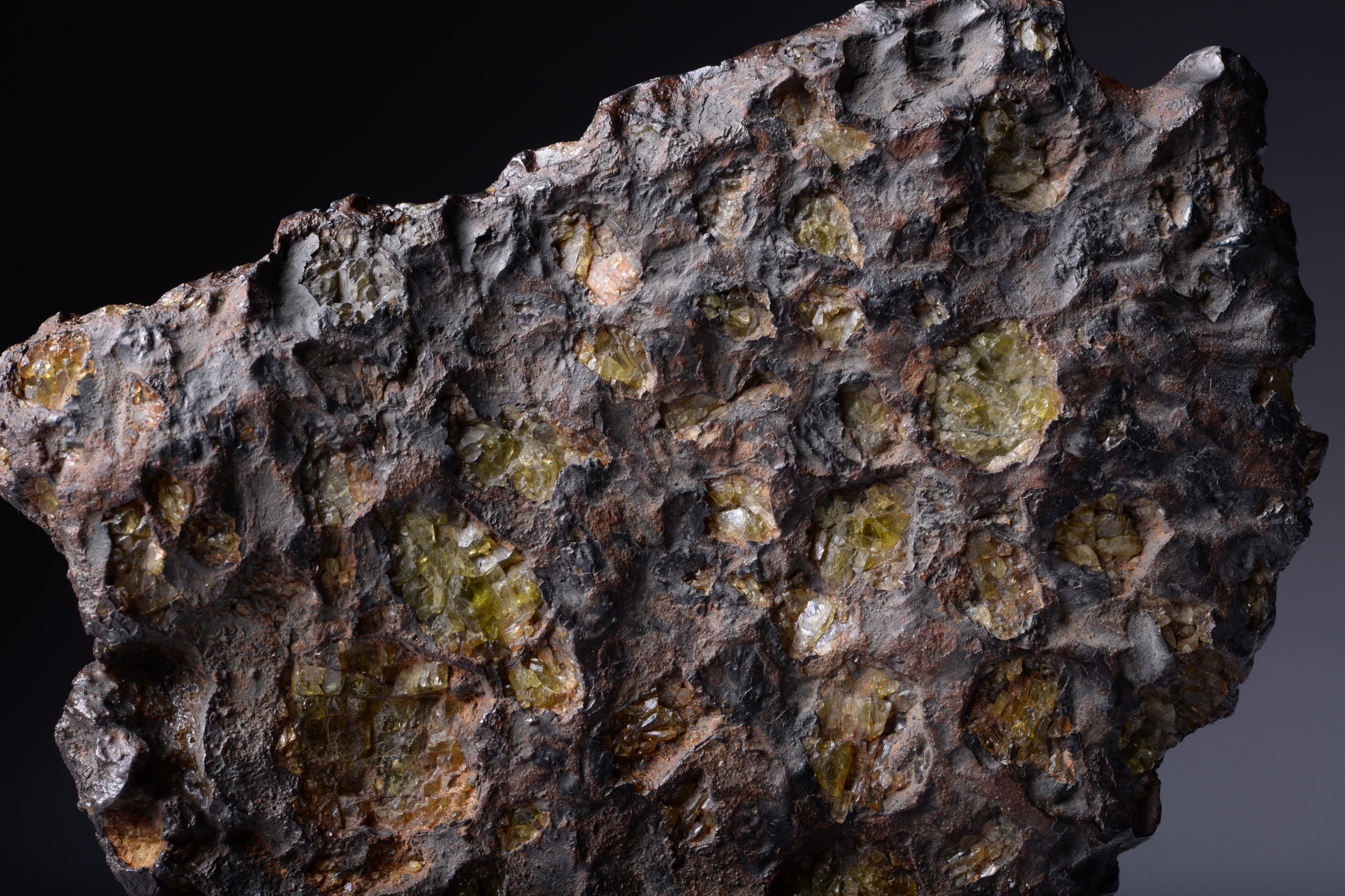 Coupe d'extrémité de la météorite d'Imilac en vente 1