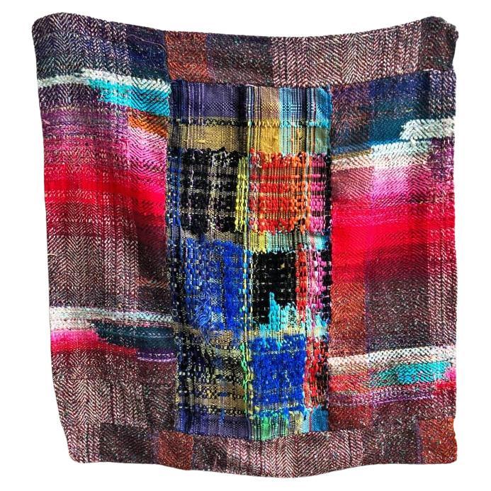 "END: end-1" Handwoven Tapestry From Reclaimed Fibers For Sale