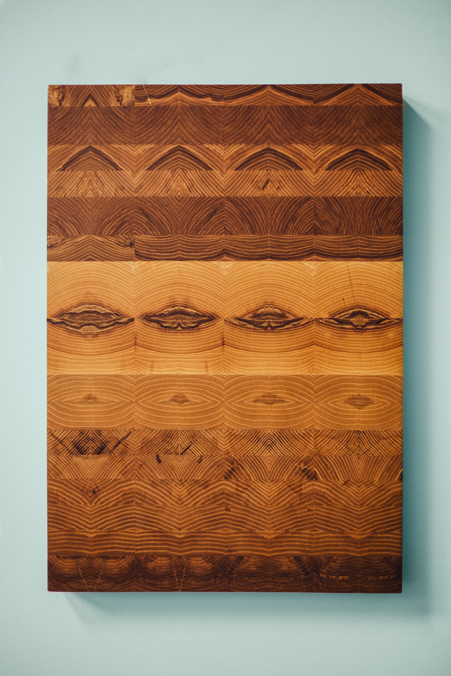 American End Grain Butcher Block in Ash - Large For Sale