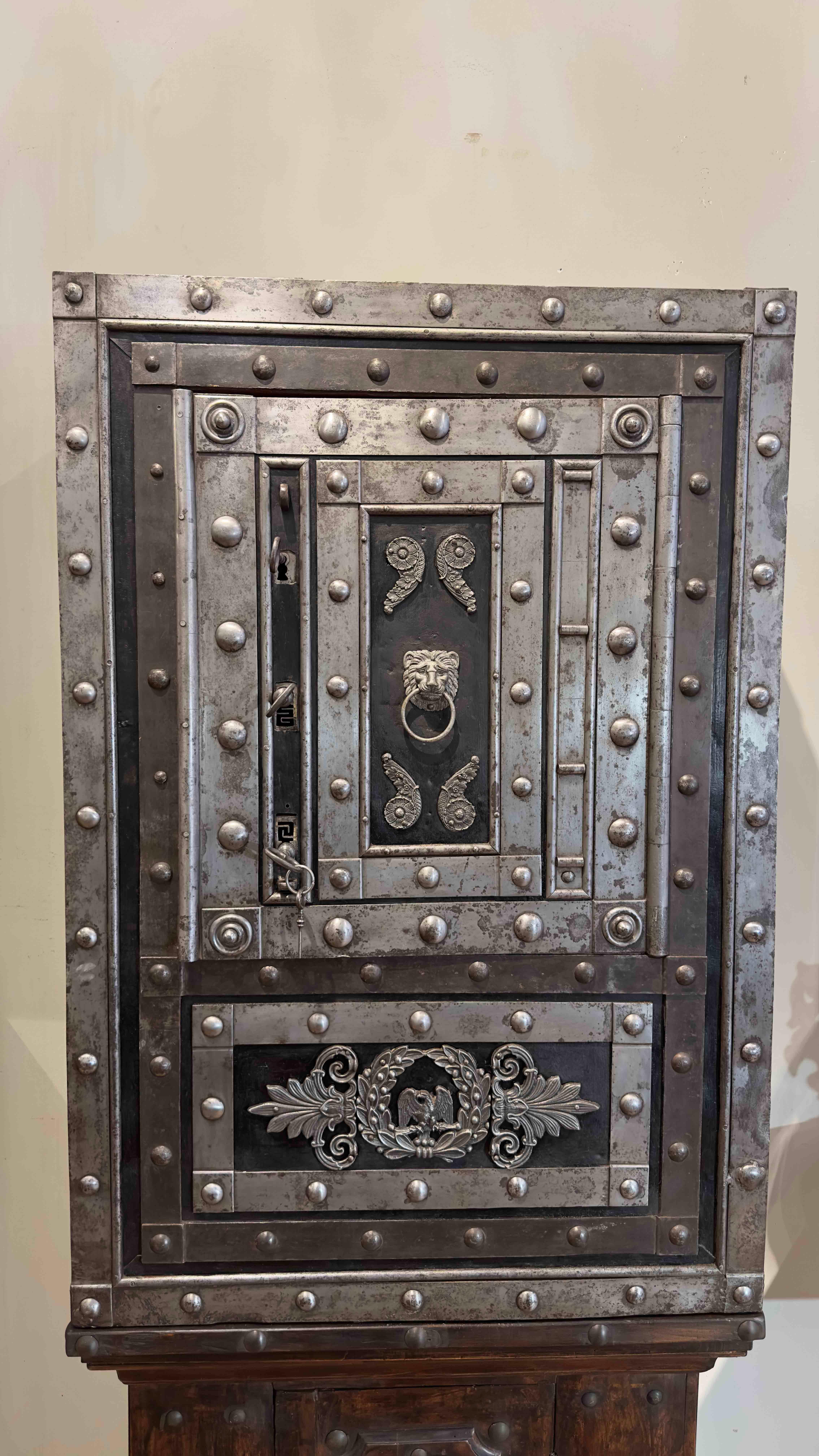 Italian END OF 18th - EARLY 19th CENTURY IRON SAFE  For Sale