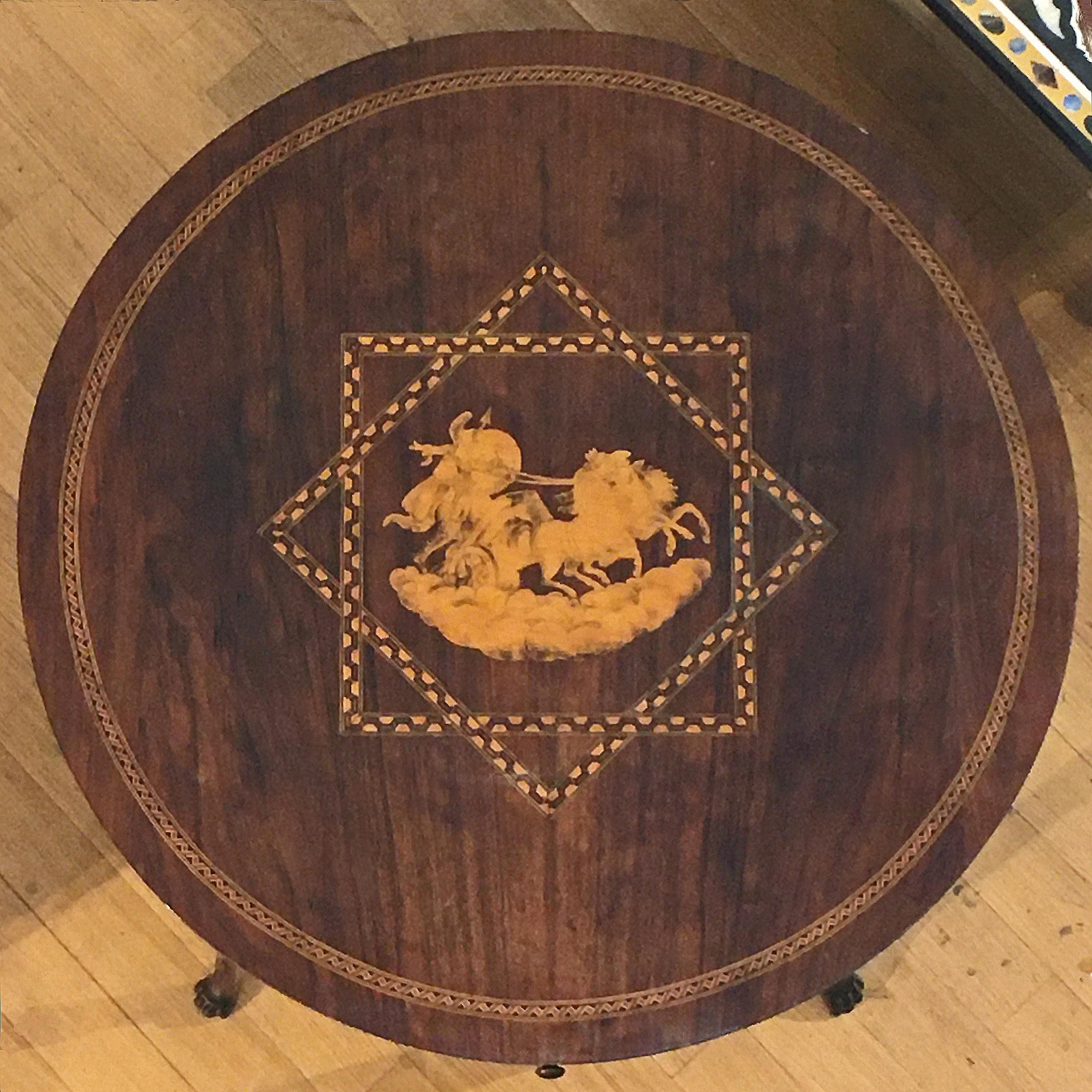 End of 19th Century, Tuscany Inlaid Centre Table 5