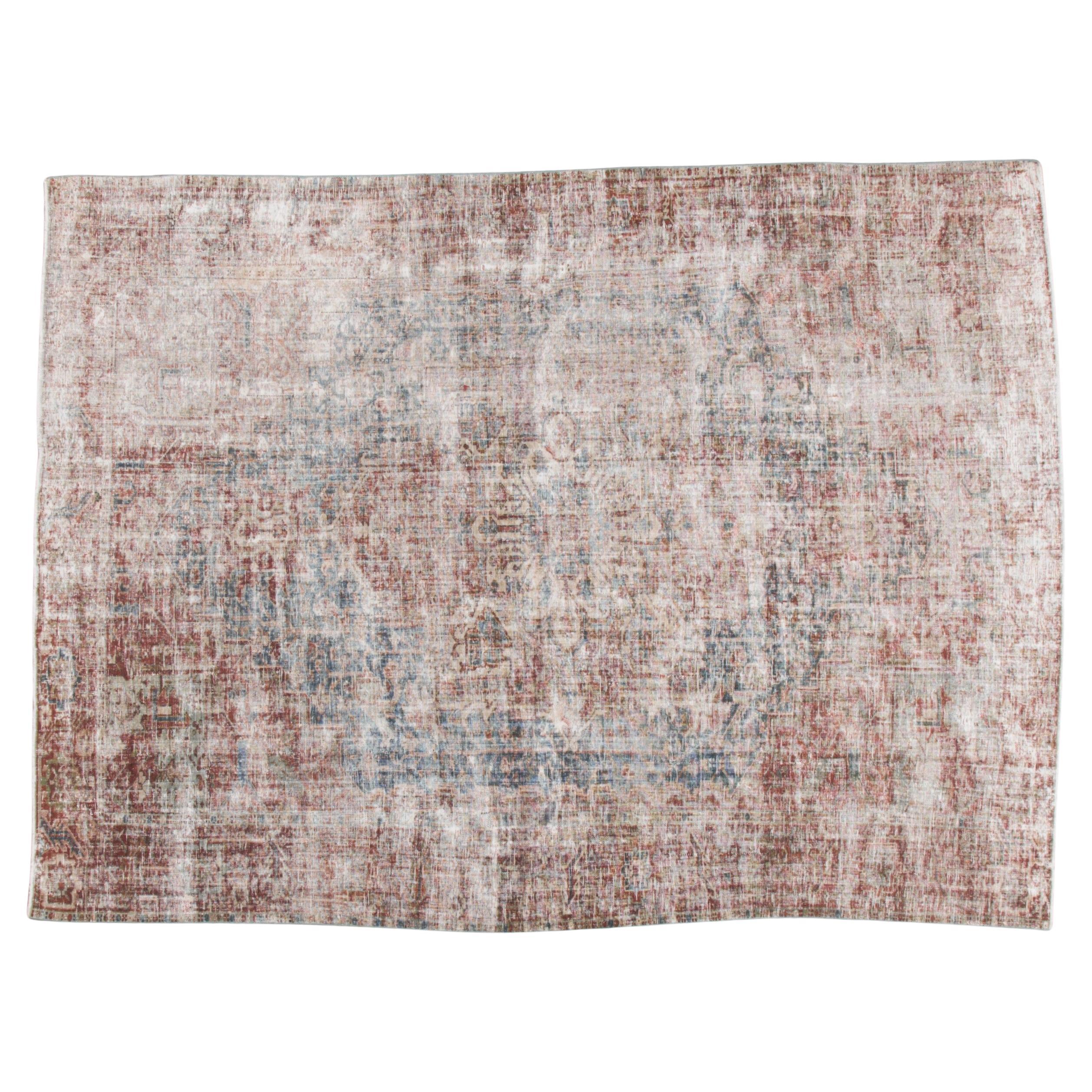 This rug is from Hamadan province known as Malayer. Design on most of the rugs from the city tend to be small scale and more refined. The even wear and the subtle colors of the rug are quite intriguing. The overall mood of the i piece is very