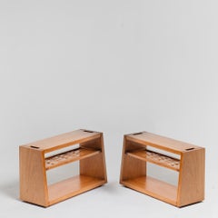 End of bed Woven Wood Bench in Solid Brazilian Wood