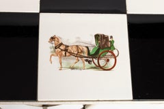 End of Sofa, Books Holder, 1950, Adnet, Fence, Wrought Iron, Leather