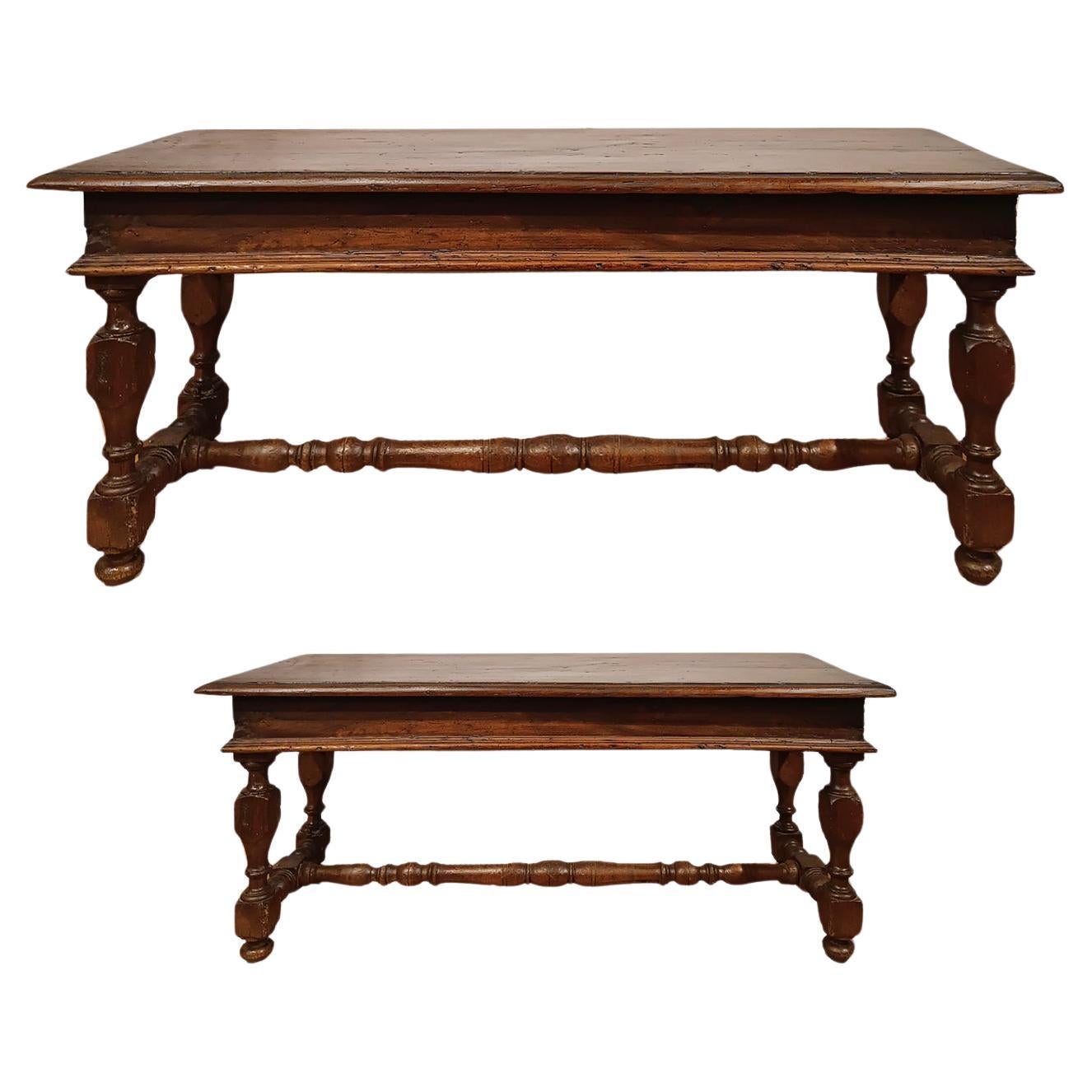 END OF THE 17th CENTURY PAIR OF BENCHES