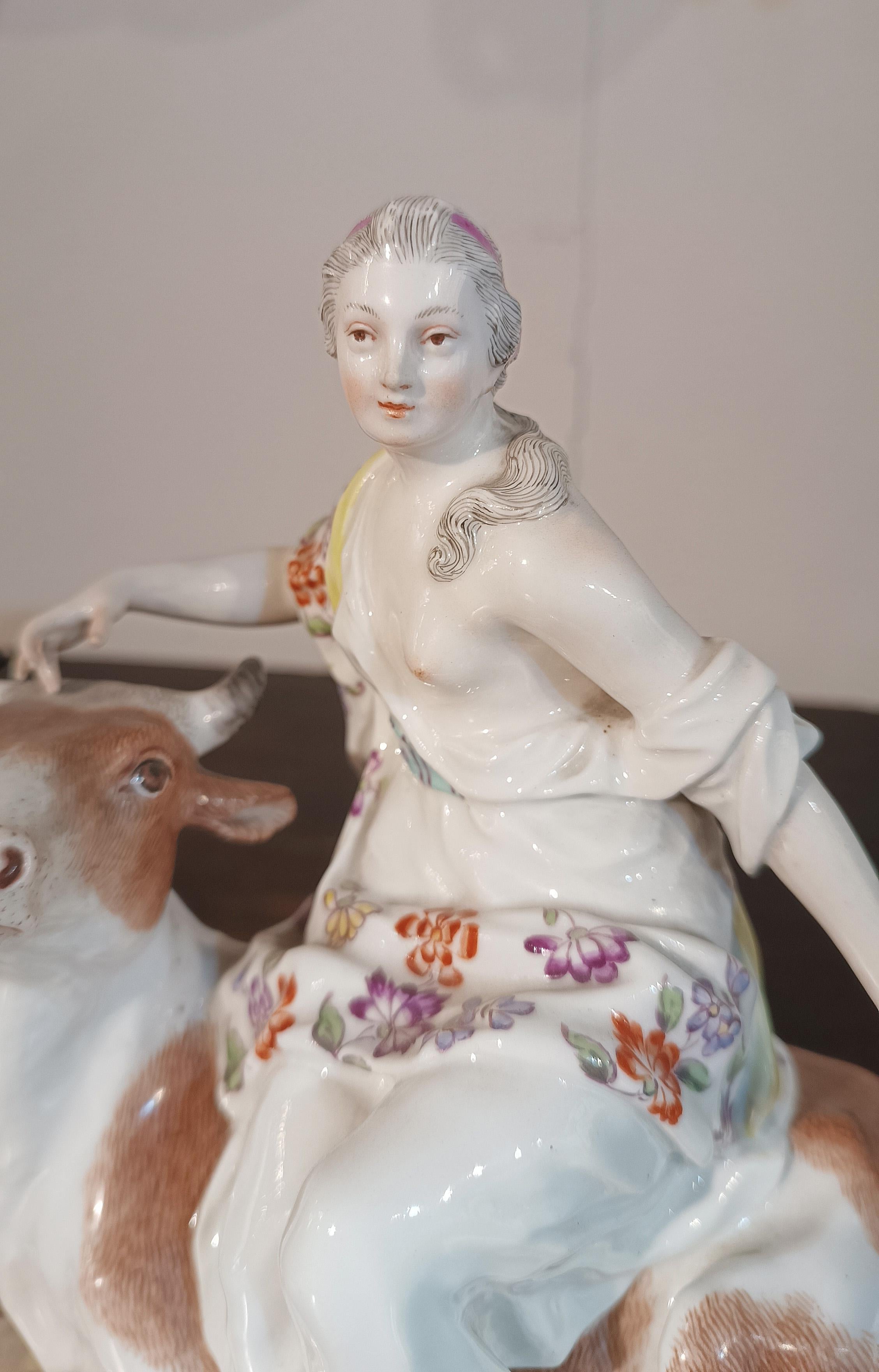 END OF THE 18th CENTURY ABDUCTION OF EUROPE SCULPTURE in vendita 4
