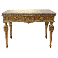 Antique END OF THE 18th CENTURY GOLDEN CONSOLE 