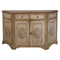 END OF THE 18th CENTURY NEOCLASSICAL SIDEBOARD IN PAINTED WALNUT