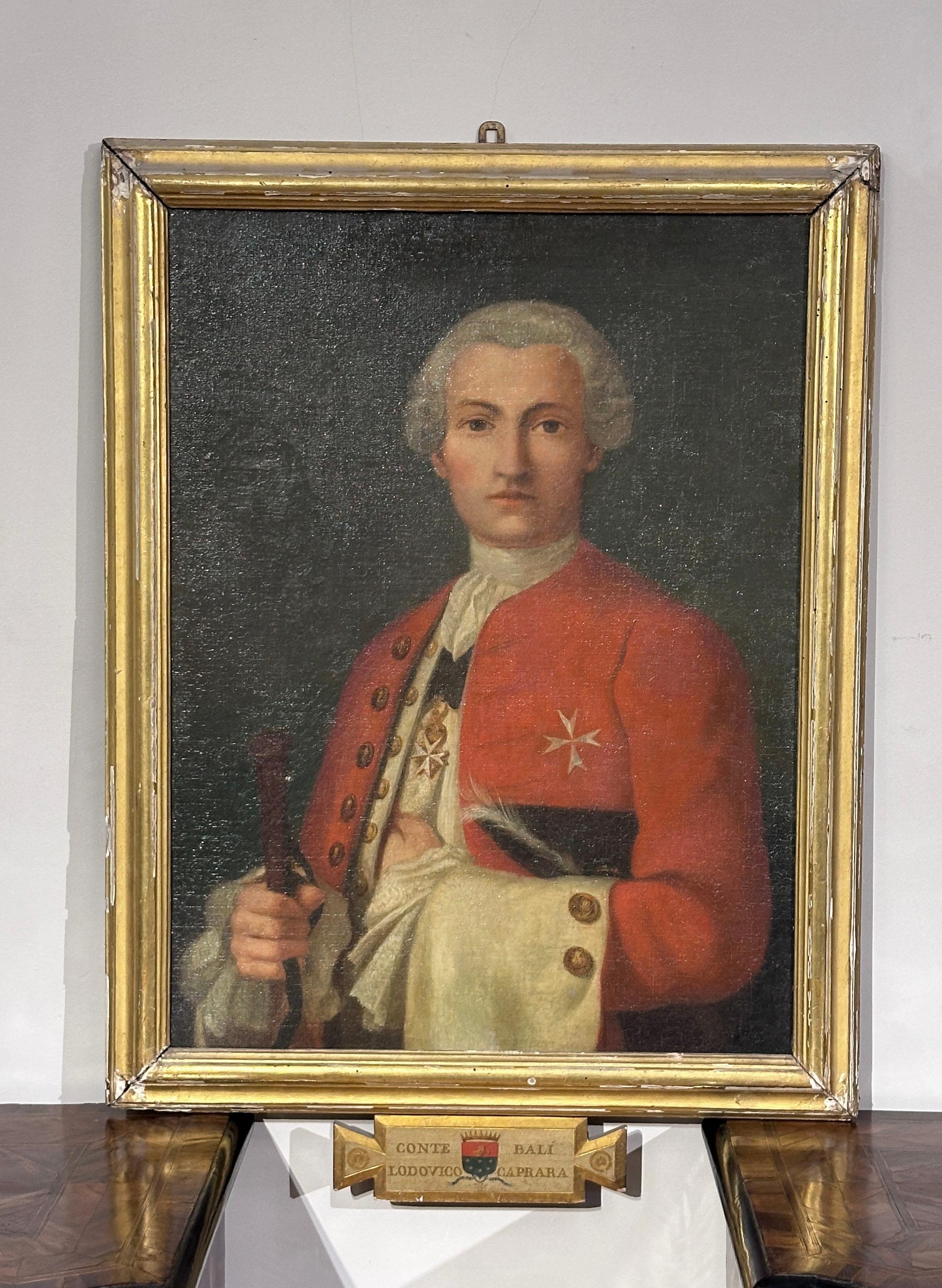 END OF THE 18th CENTURY PORTRAIT OF COUNT LUDOVICO CAPRARA  For Sale 3