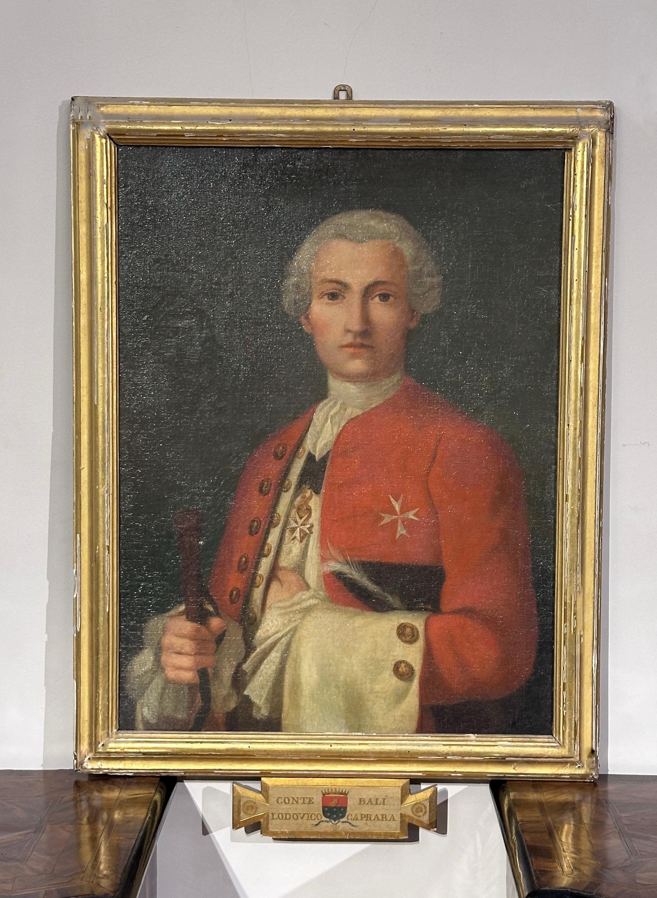 RETRATO DE FINALES DEL SIGLO XVIII DEL CONDE LUDOVICO CAPRARA en venta 5