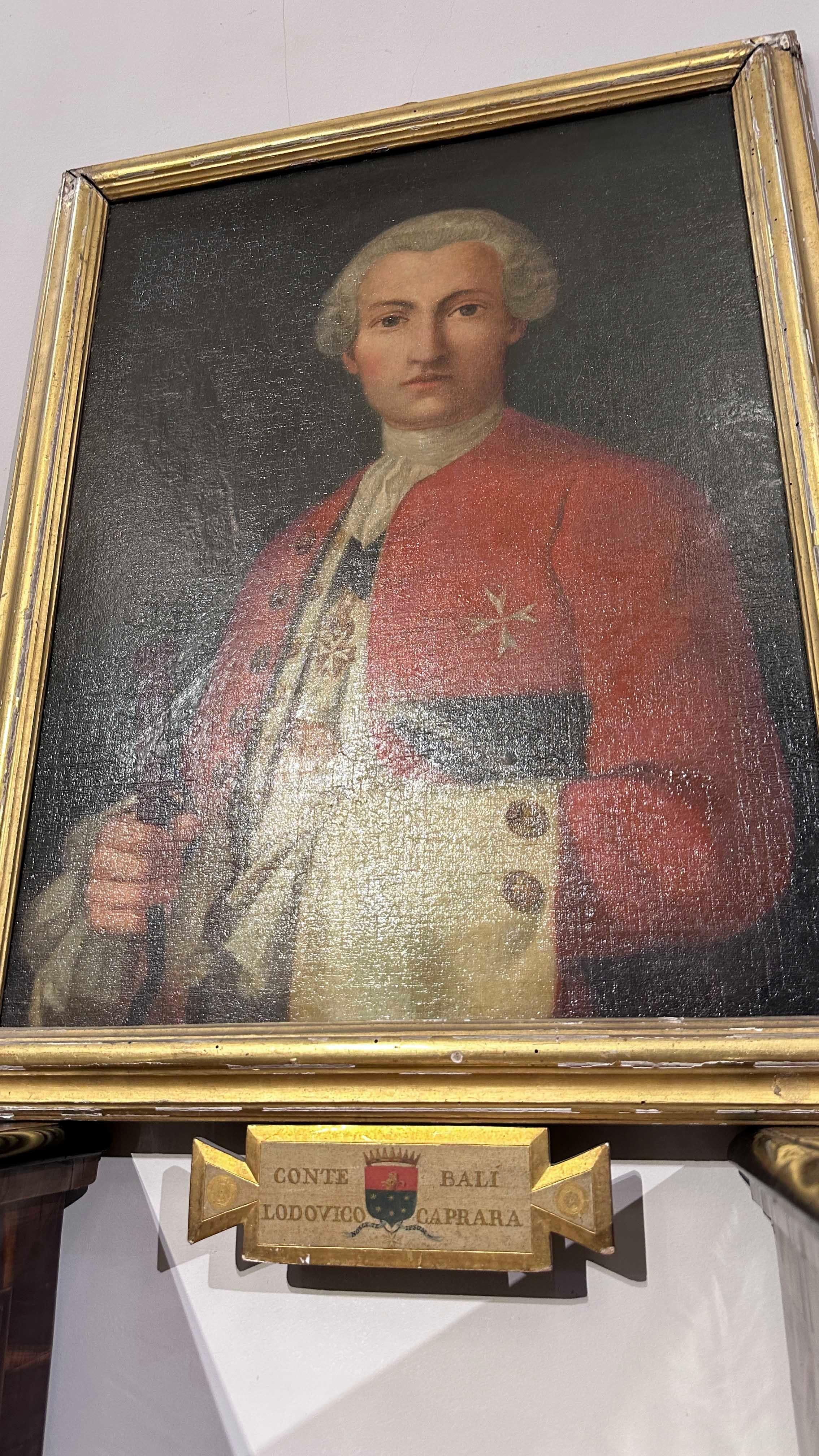 Louis XVI END OF THE 18th CENTURY PORTRAIT OF COUNT LUDOVICO CAPRARA  For Sale