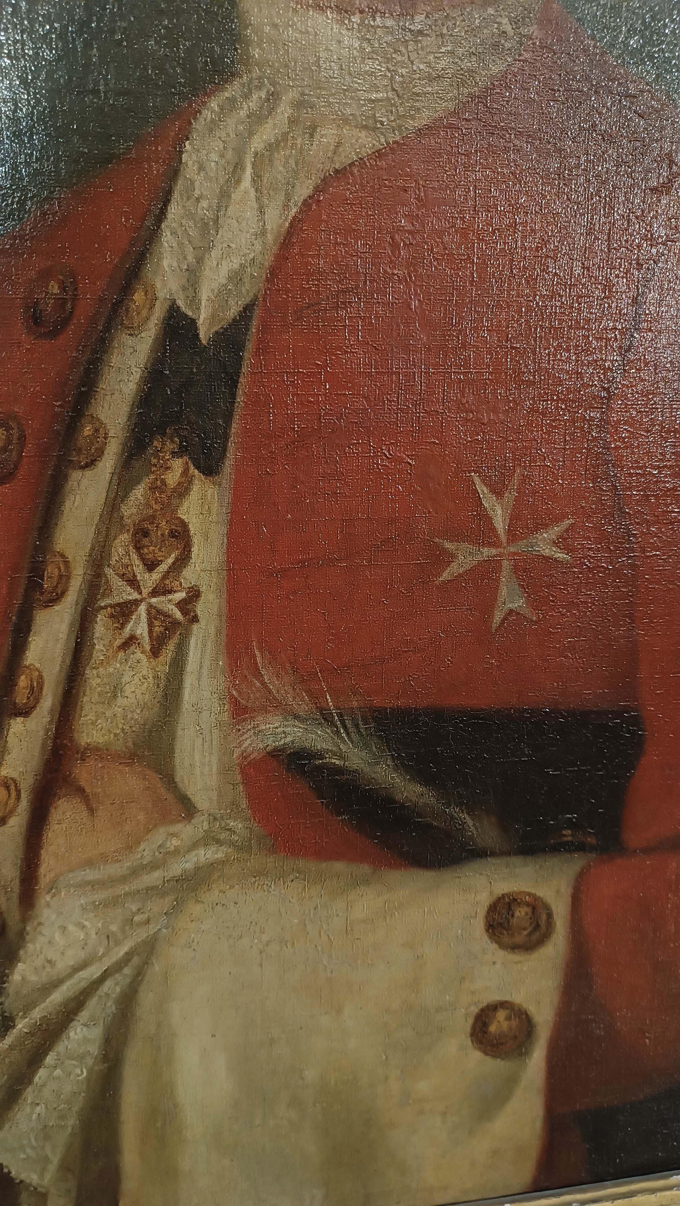 RETRATO DE FINALES DEL SIGLO XVIII DEL CONDE LUDOVICO CAPRARA Lienzo en venta