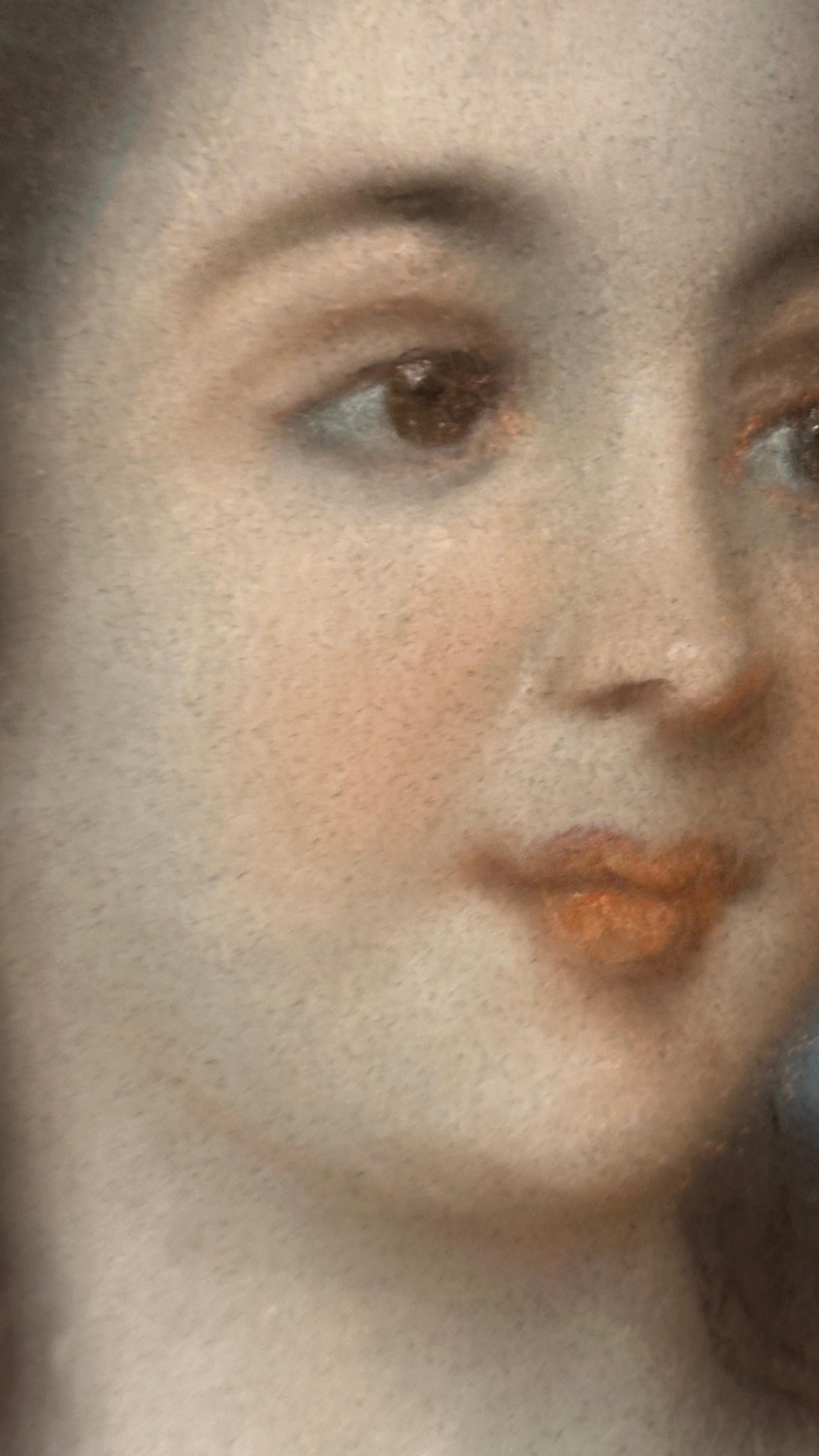 END OF THE 18th CENTURY PORTRAIT OF MARIA TERESA CARLOTTA BORBONE  For Sale 1