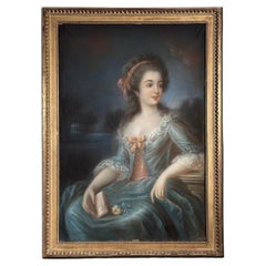 PORTRAIT DE MARIA TERESA CARLOTTA BORBONE DE LA FIN DU XVIIIe SIÈCLE 