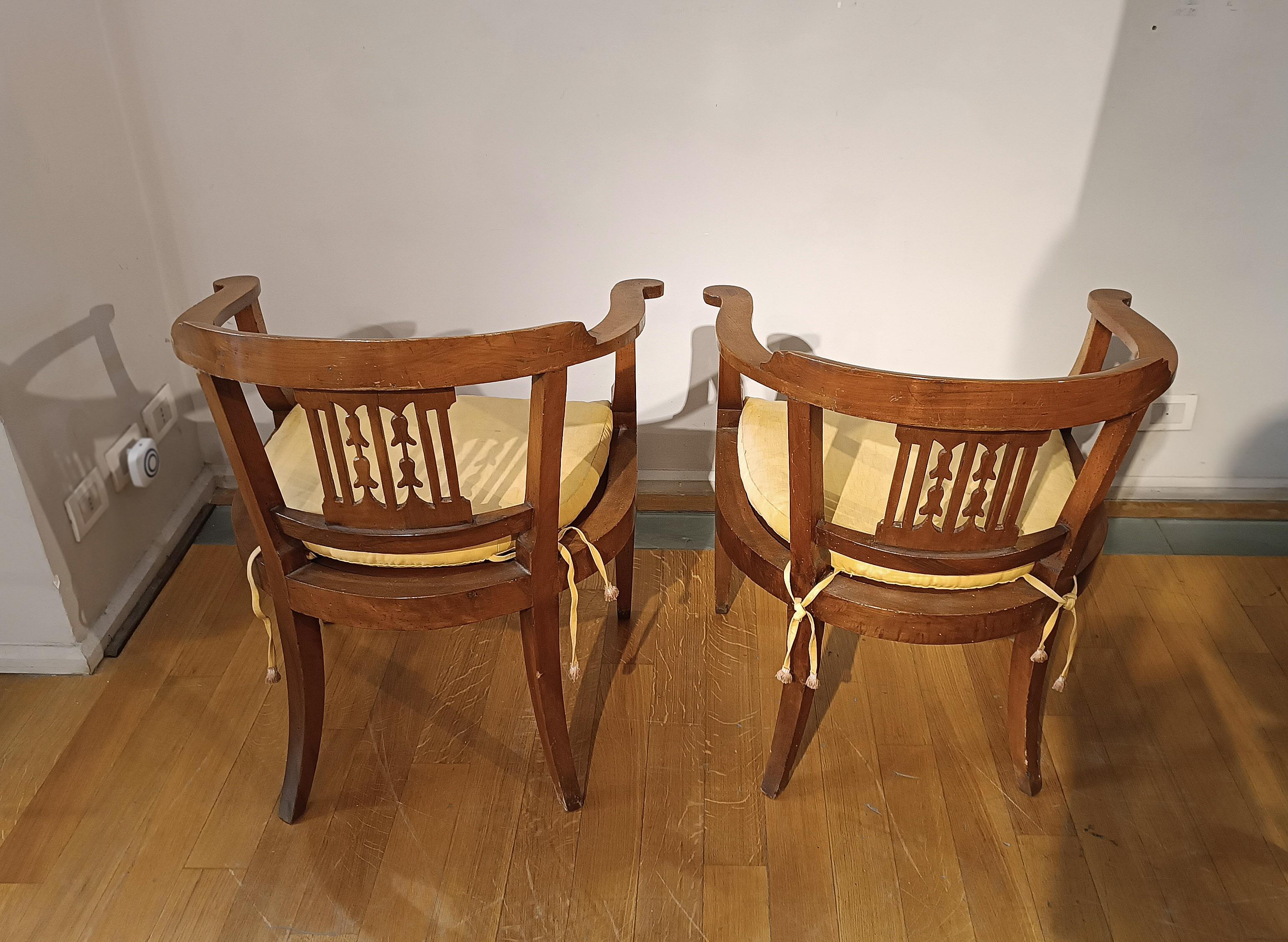 Fauteuils TUSCAN TUB de la fin du 18e siècle Bon état - En vente à Firenze, FI