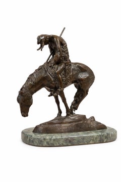 “End of the Trail” Bronze Sculpture After James Earle Fraser, Native American