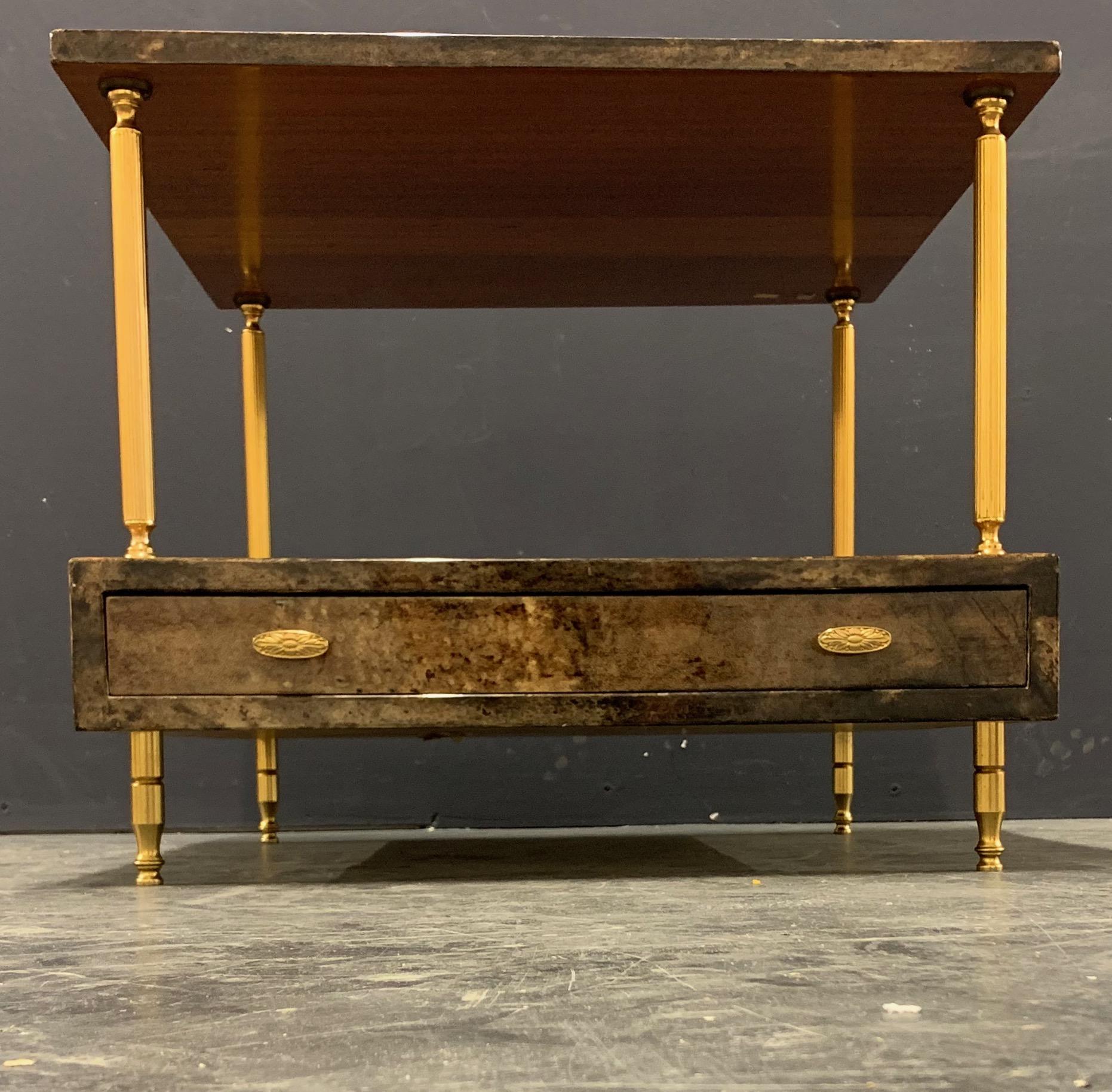 Italian End or Coffee Table by Aldo Tura For Sale