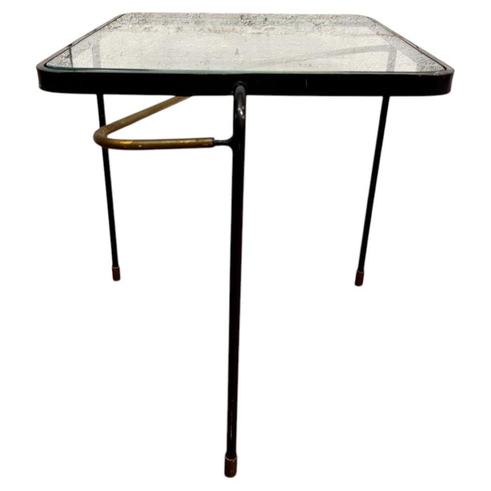 Table de chevet par A Mathieu Mategot circa 1950