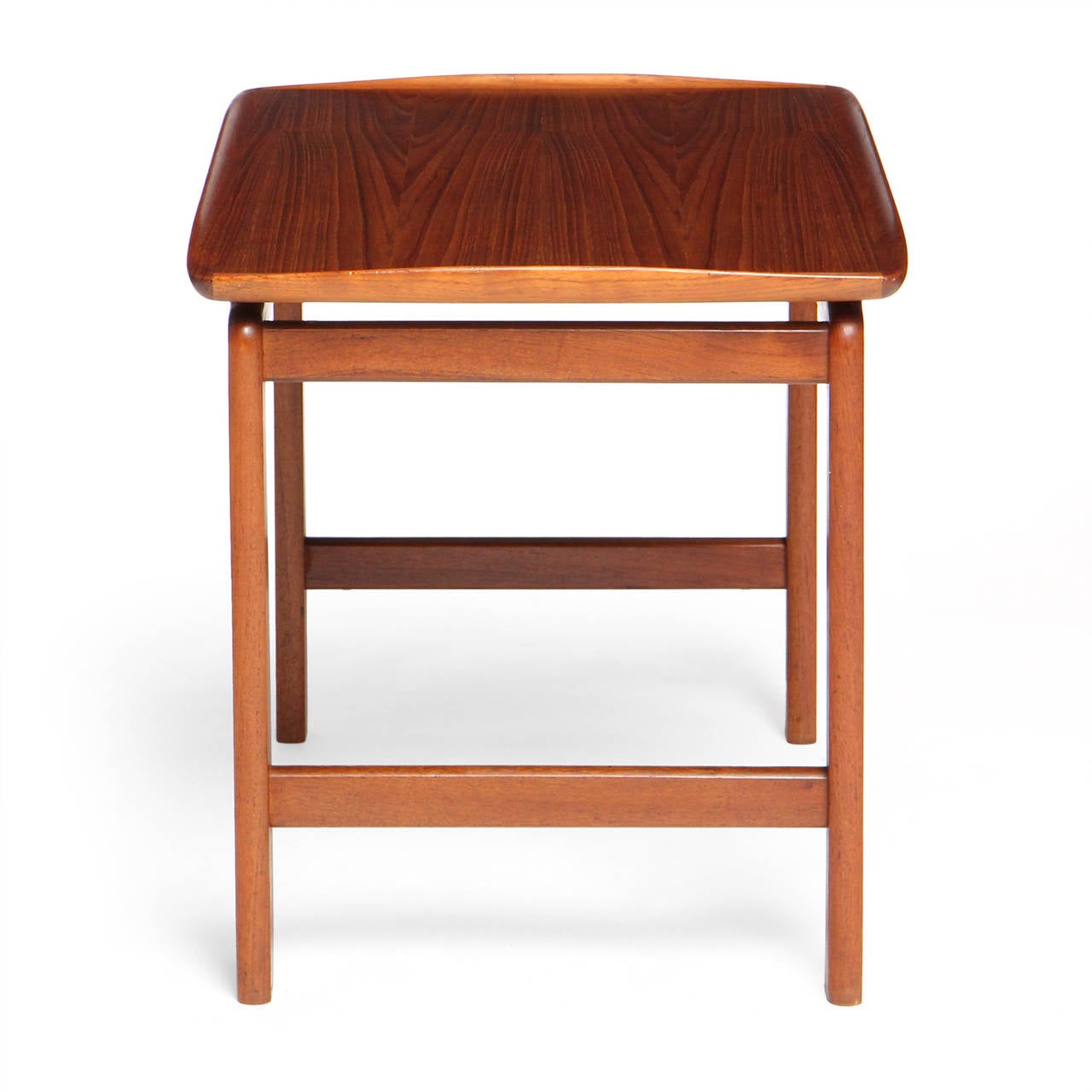 Teak End Table by Peter Hvidt and Orla Mølgaard-Nielsen For Sale