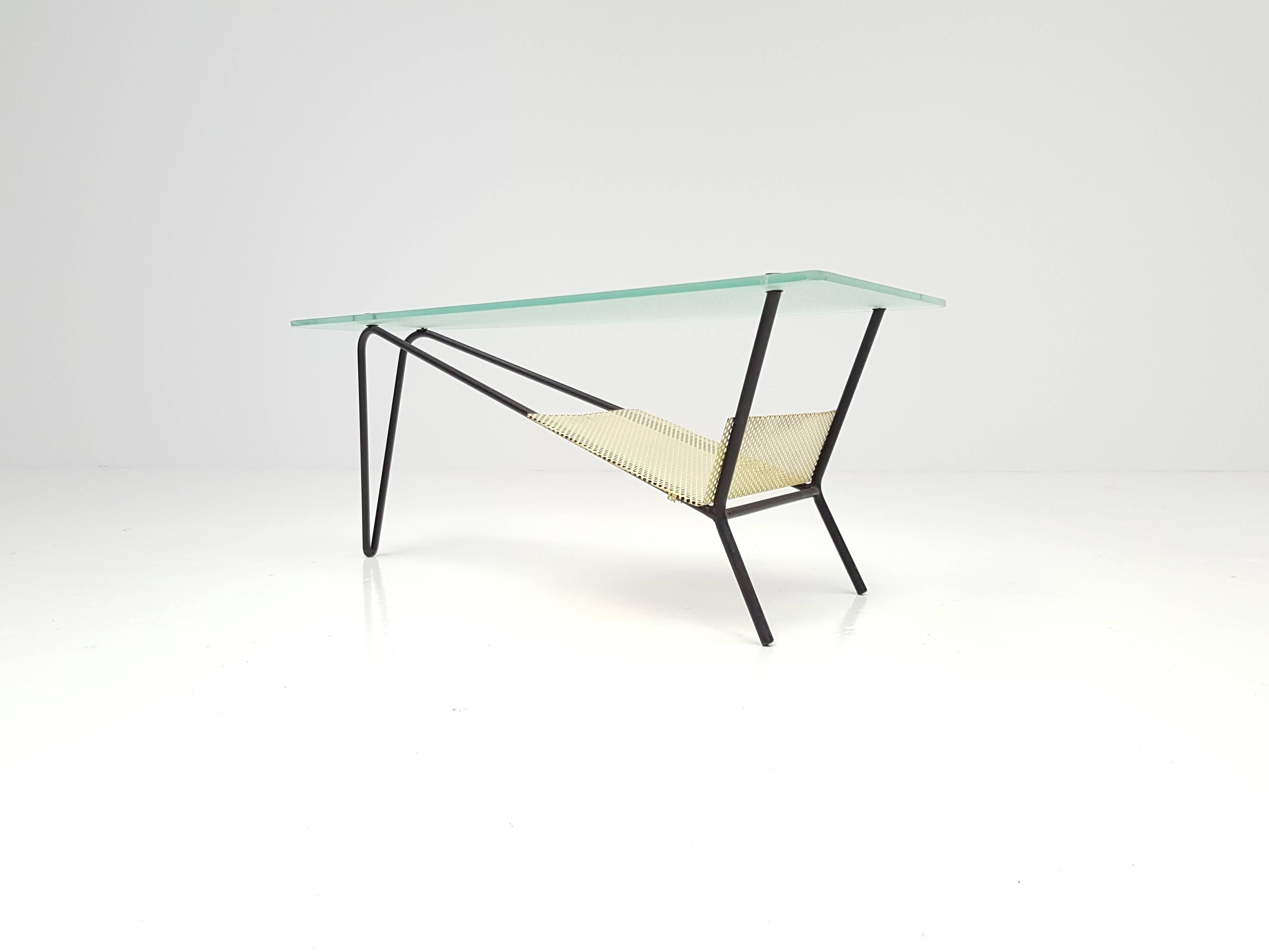 Brass End Table by Robert Mathieu, France, circa 1955