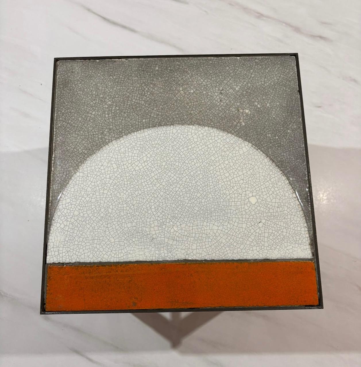 Français End table by Roger Capron en vente