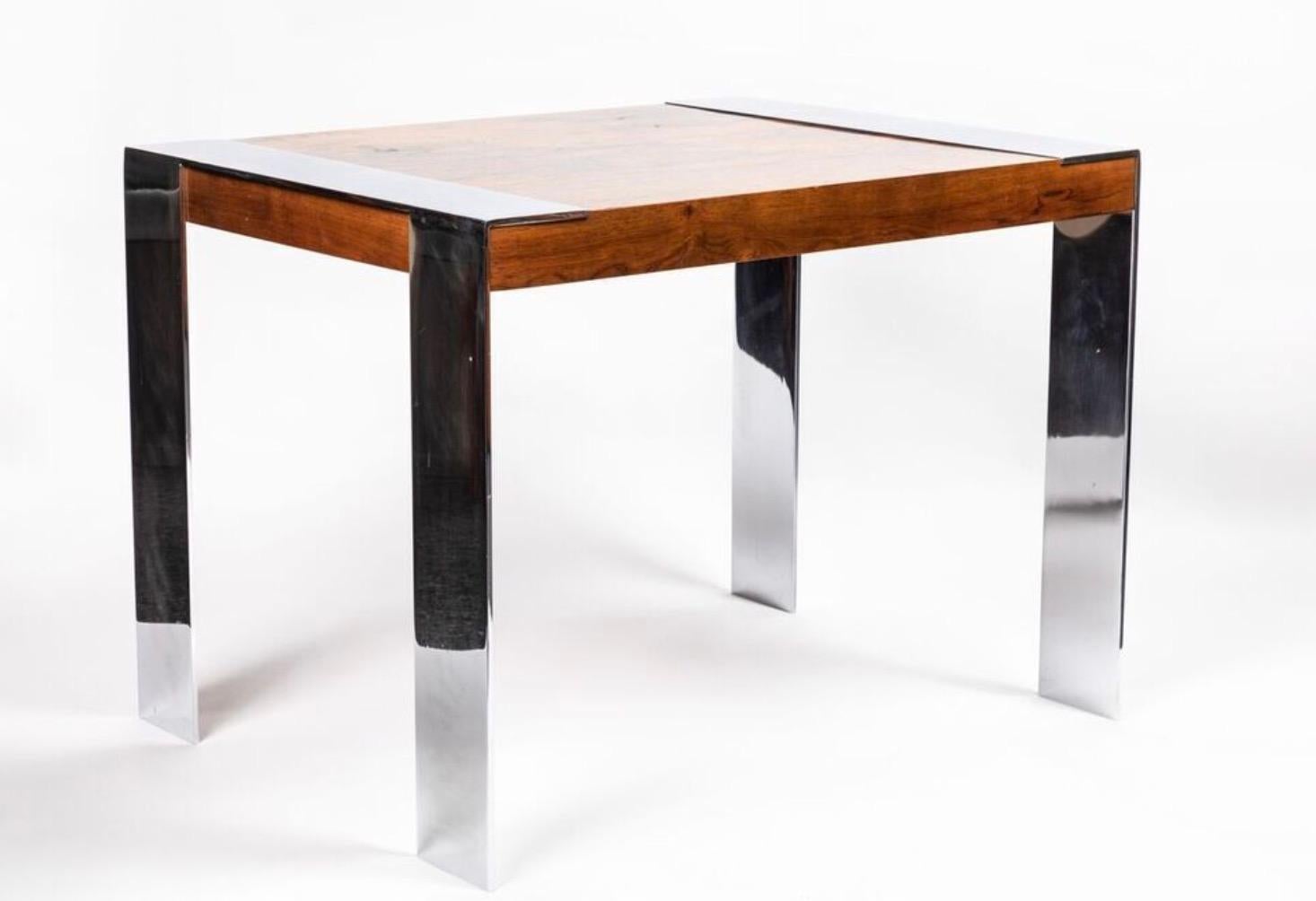 Mid-Century Modern Table d'appoint dans le style de Milo Baughman en vente
