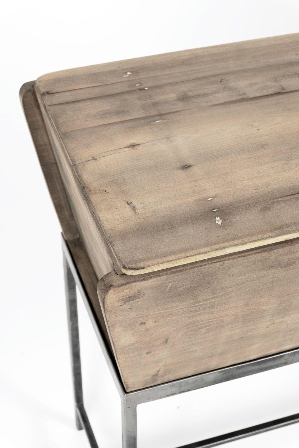 Country End Table or Bedside Table from 19th Century Doughbin For Sale
