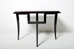 Table d'appoint avec placage de ronce de noyer