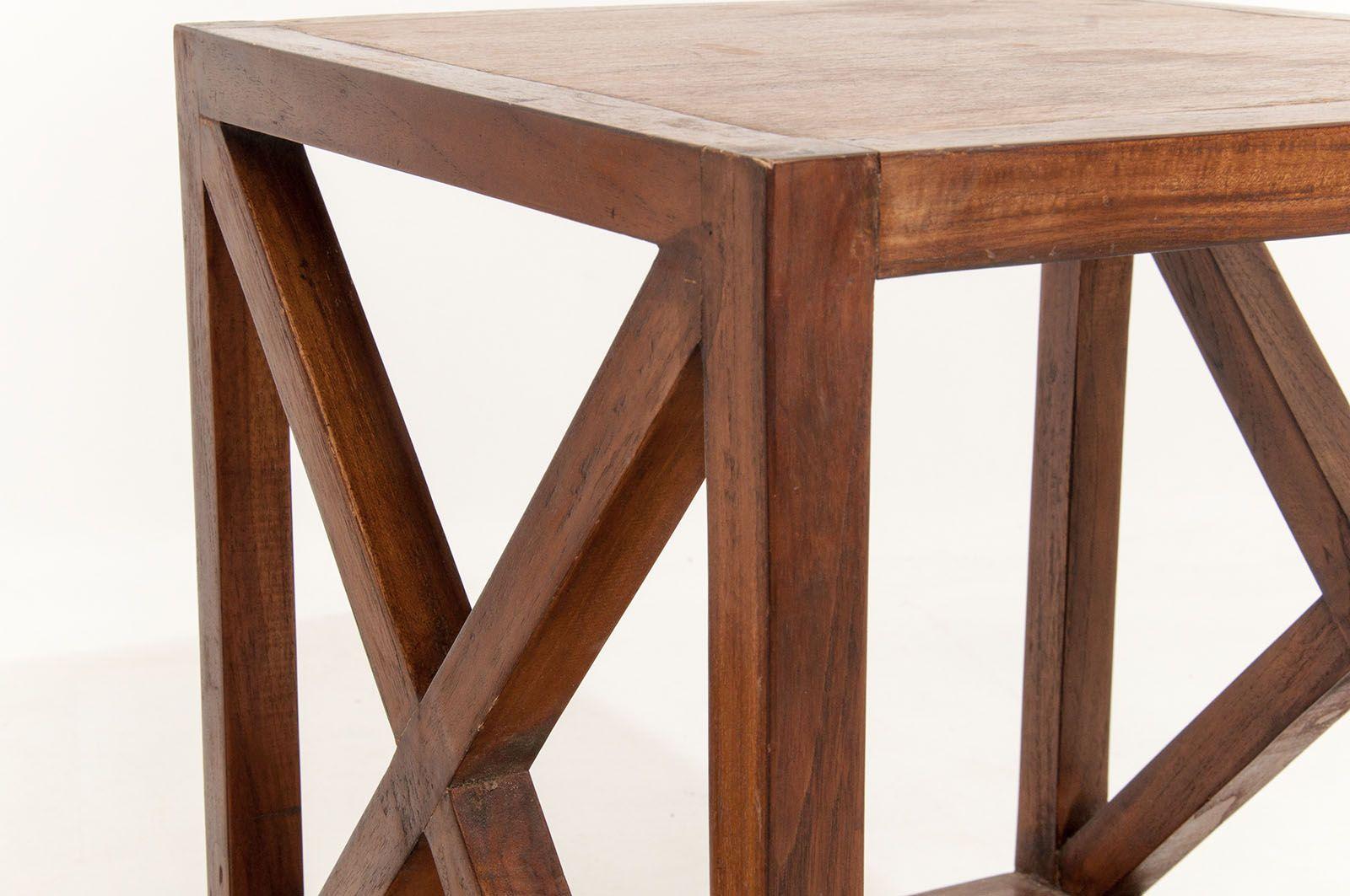 End Tables or Nesting Table in the Style of Jean Royère, Brown Wood, France 3