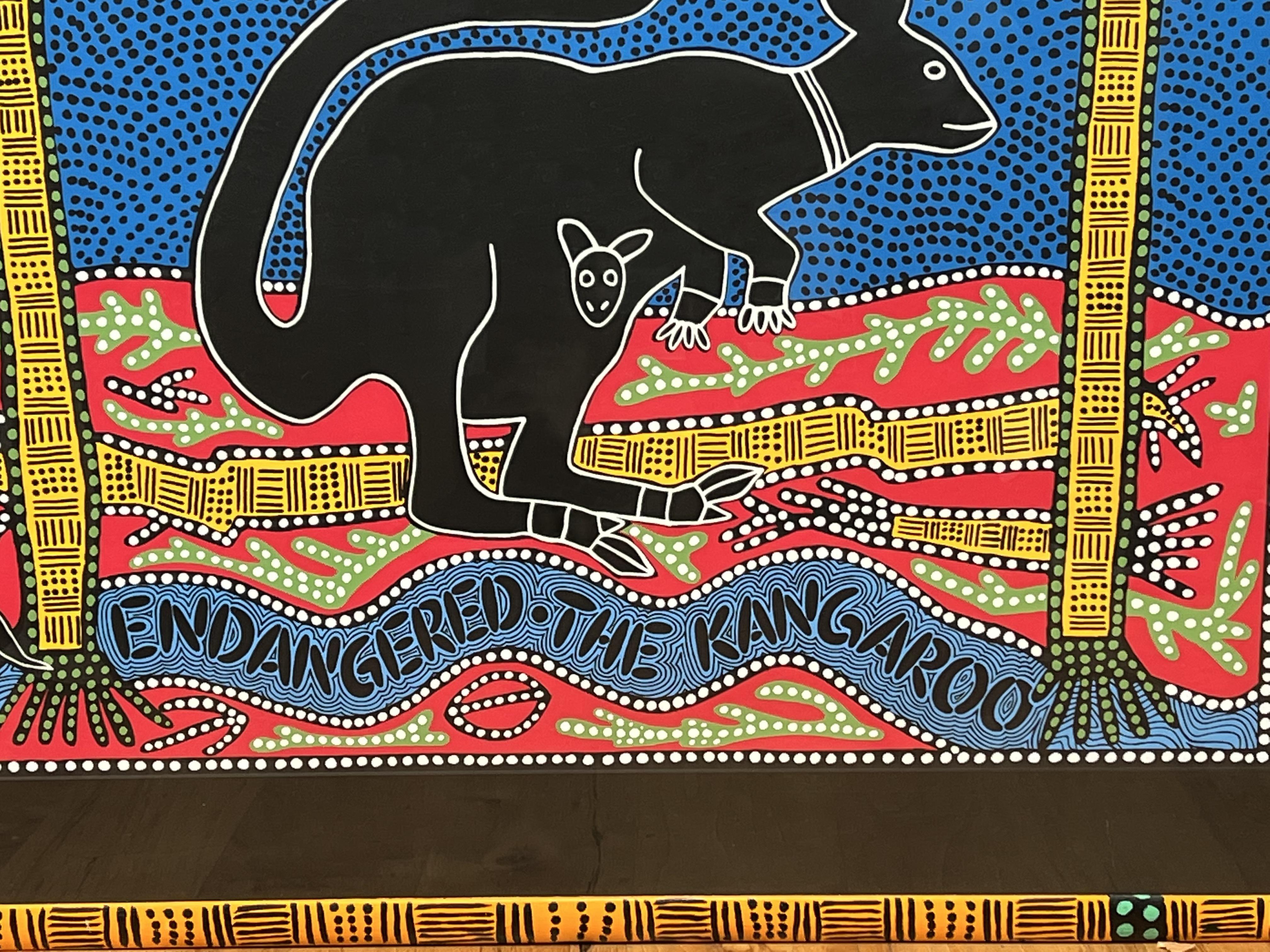„Endangered The Kangaroo“ Siebdruckplakat von Felice Regan (amerikanisch) im Angebot
