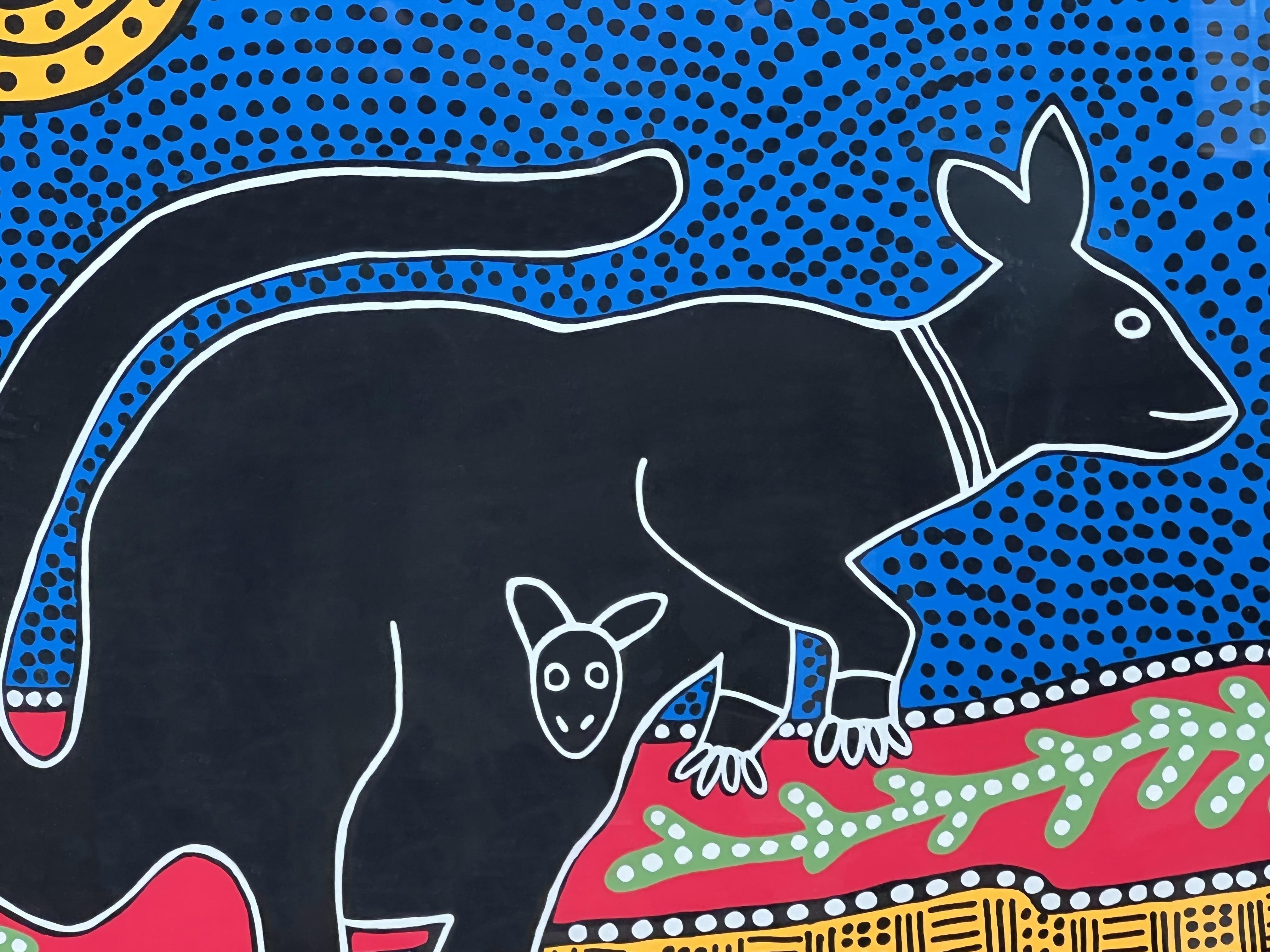 Peint Affiche en soie « Endangered The Kangourou » de Felice Regan en vente