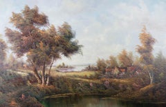 Enderby - Large 20th Century Oil, English Landscape
