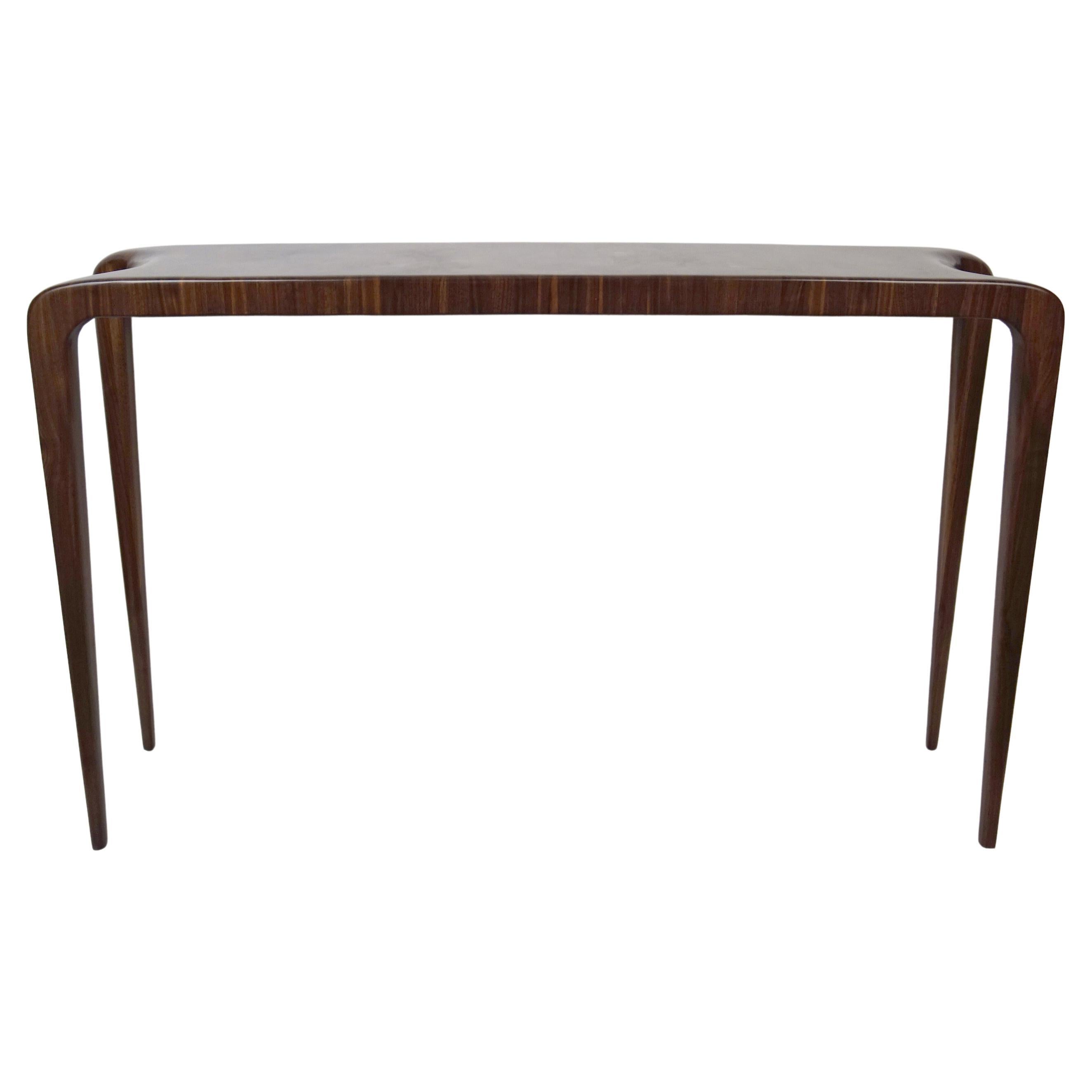 Endgrain Console in Solid Walnut For Sale