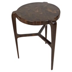 Table d'appoint Endgrain en noyer massif