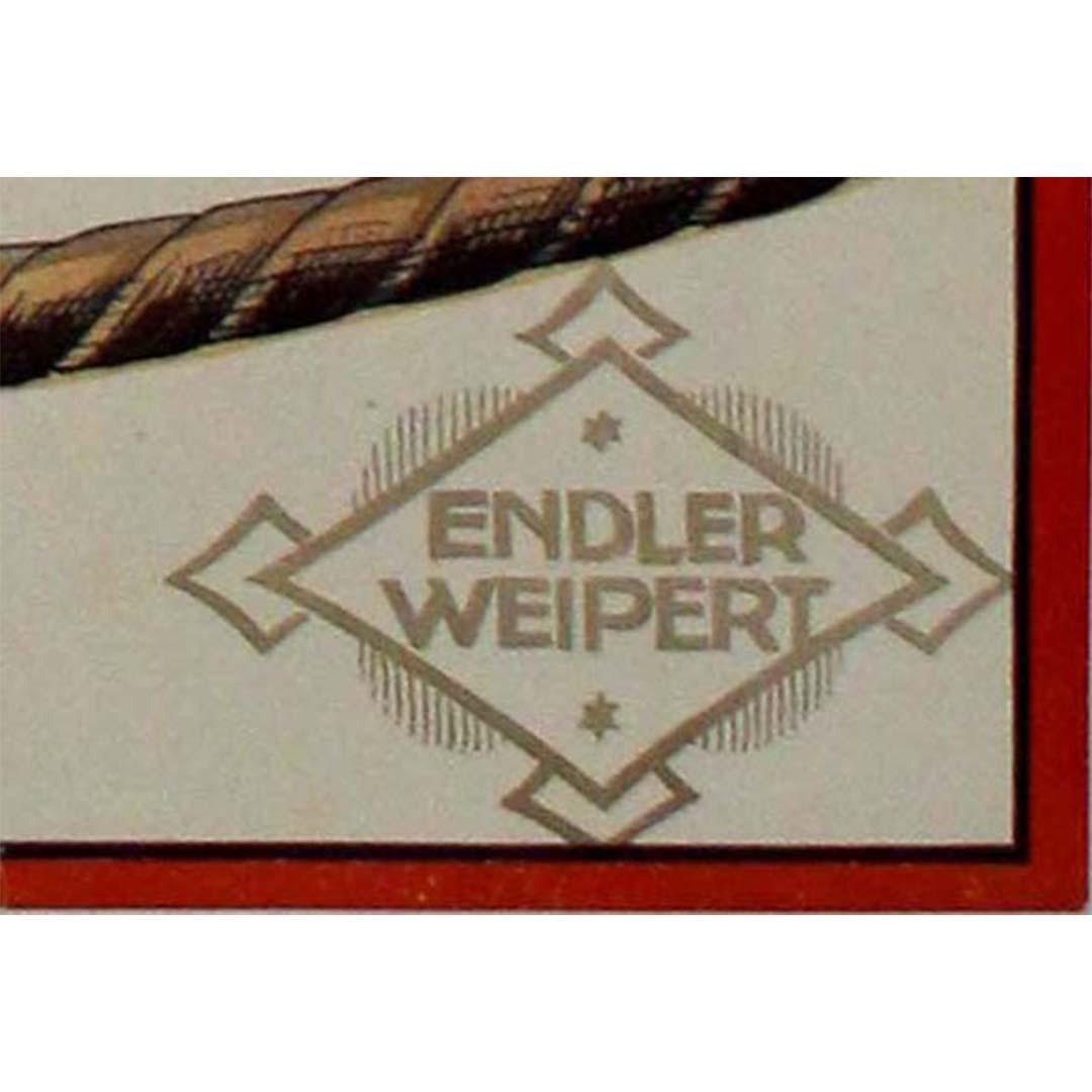 Circa 1930 original poster by Endler Weipert - Kalla brand of canned sardines For Sale 2