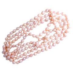 Used Endless Baroque Pearl Necklace 54 inch 12397